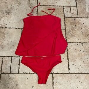 NWOT Red tankini bathing suit